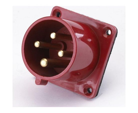 Вилка TDM 614 скрытая 3Р+РЕ 16А 380В IP44 SQ0607-0002 