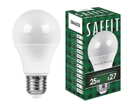 Светодиодная лампа SAFFIT 25W 230V E27 2700K, SBA6525 55087 