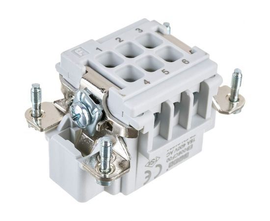 Штепсель Emas 6 полюсов, 16А EB006CF00 