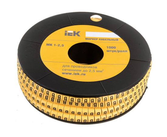 Маркировочное кольцо IEK 1-2.5мм, B, МК, 1000шт/ролл UMK10-B 