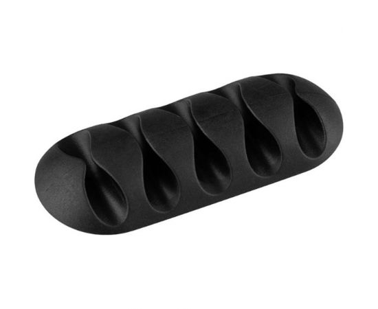 Держатели для 5 проводов на клейкой основе, цвет-черный, 2 шт PARK 103761 