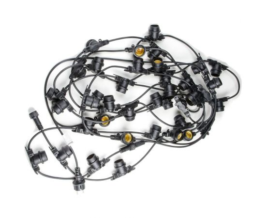 Гирлянда Uniel UDL-K110 40/E27/10M IP65 BLACK BELT-LIGHT Белт-лайт, 10 м + 1,5м сетевой шнур UL-00006440 