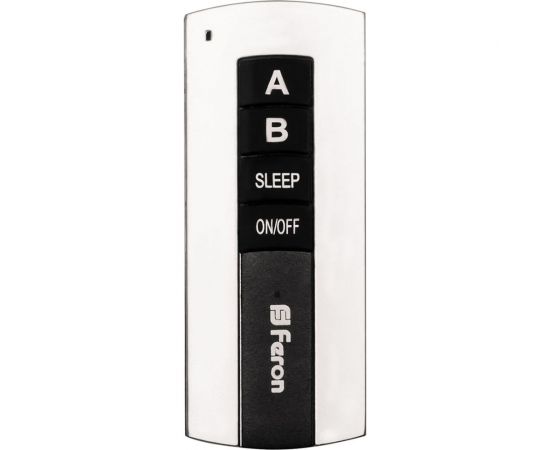 Дистанционный выключатель FERON TM75 230V 1000W 2-х канальный 30м с пультом управления, черное серебро 23344 