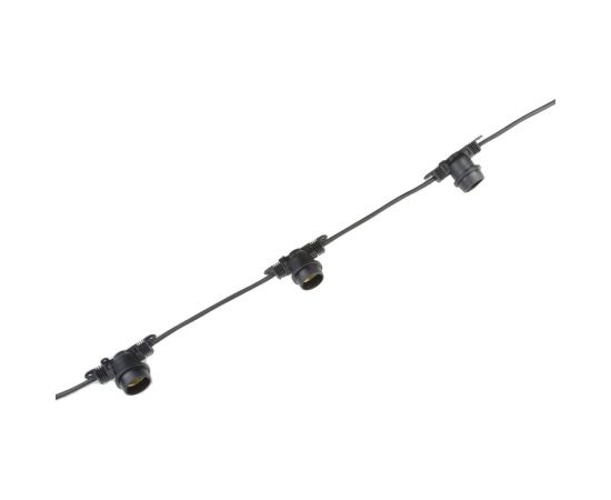 Гирлянда Uniel UDL-K110 40/E27/10M IP65 BLACK BELT-LIGHT Белт-лайт, 10 м + 1,5м сетевой шнур UL-00006440 – изображение 2