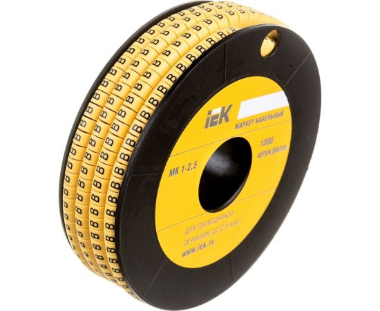Маркировочное кольцо IEK 1-2.5мм, B, МК, 1000шт/ролл UMK10-B – изображение 2