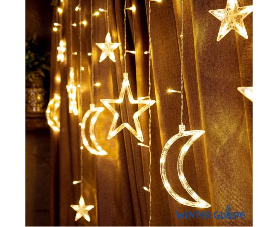 Электрическая гирлянда-занавес Winter Glade 123 лампы теплый белый CB123 – изображение 2