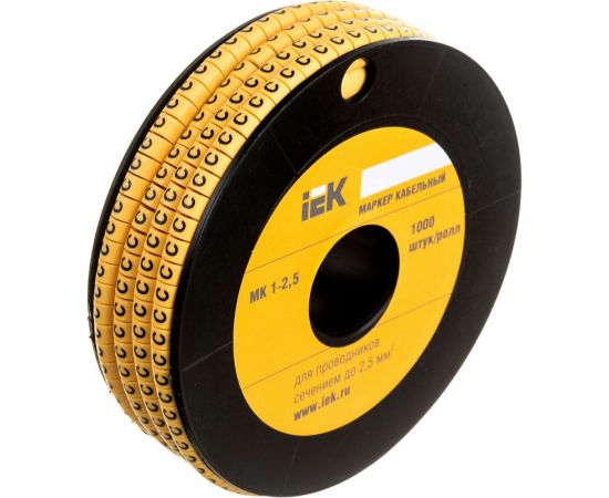 Маркировочное кольцо IEK 1-2.5мм, C, МК, 1000шт/ролл UMK10-C – изображение 2