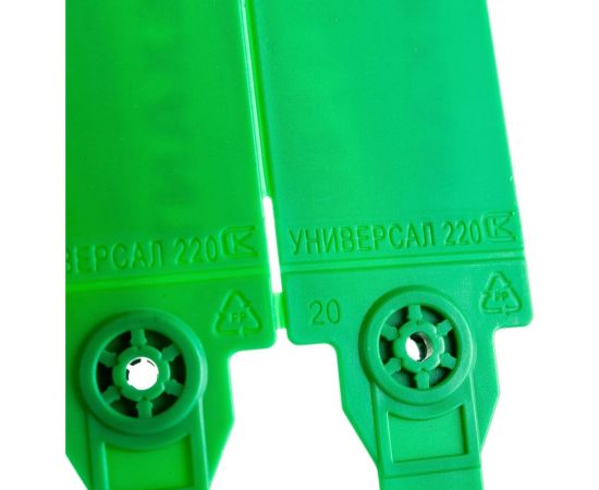 Номерная пломба для опечатывания REXANT пластиковая 220 мм зеленая 50 шт 07-6113 – изображение 3