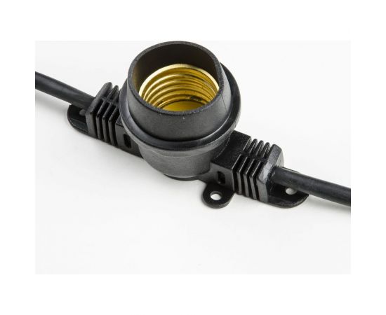 Гирлянда Uniel UDL-K110 40/E27/10M IP65 BLACK BELT-LIGHT Белт-лайт, 10 м + 1,5м сетевой шнур UL-00006440 – изображение 4