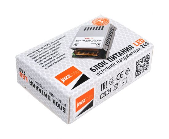 Драйвер Jazzway BSPS 24V 0,62A 15W IP20 5018457 – изображение 5