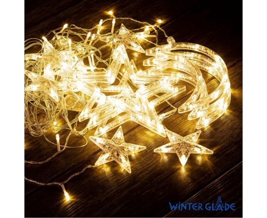 Электрическая гирлянда-занавес Winter Glade 123 лампы теплый белый CB123 – изображение 7