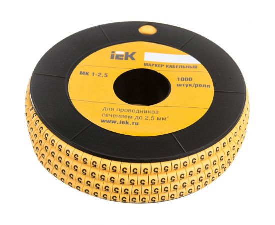 Маркировочное кольцо IEK 1-2.5мм, 5, МК, 1000шт/ролл UMK10-5 