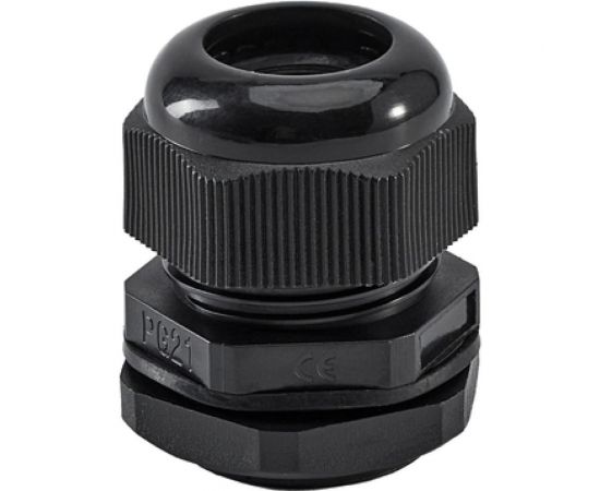 Резьбовой уплотнительный кабельный ввод/сальник UCD РG-21 диаметр кабеля 15-18 мм IP54, черный (Гермоввод для кабеля) UCDPG21 