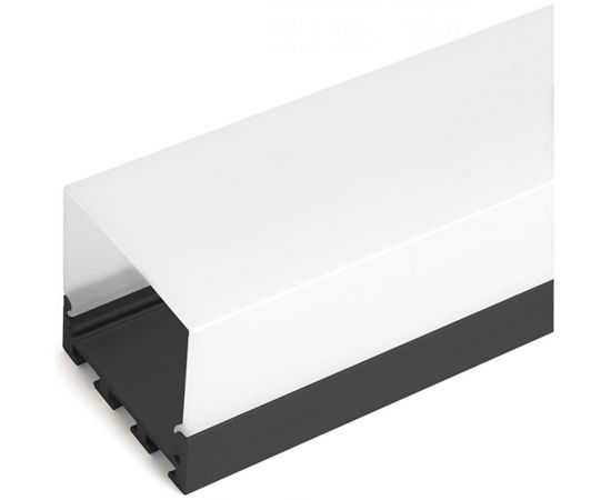 Накладной профиль FERON 42x45мм, алюминиевый, черный, 2м, CAB268 48149 