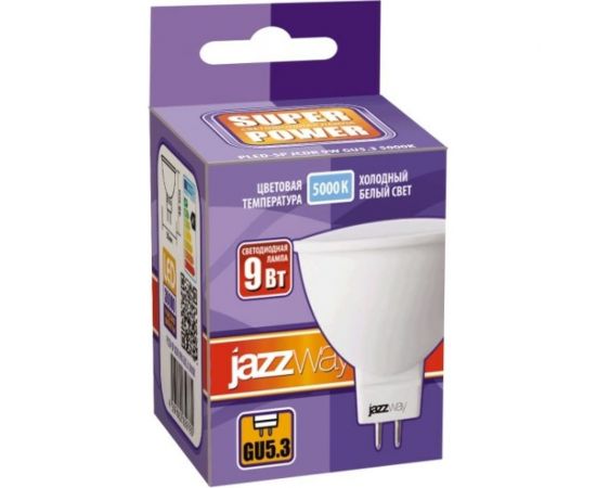 Лампа Jazzway PLED-SP JCDR 9w GU5.3 5000K-E 2859785A – изображение 2