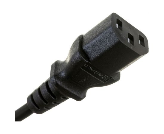 Шнур питания LANMASTER C13-Schuko угловая, 3х0.75, 220В, 10А, черный, 5 м LAN-PP13/SHA-5.0-BK – изображение 3