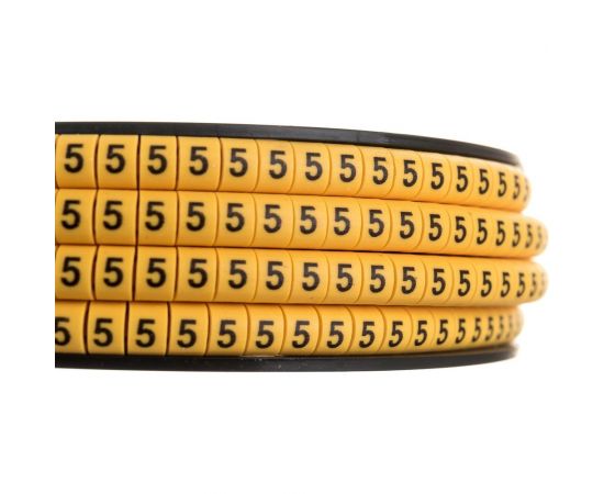 Маркировочное кольцо IEK 1-2.5мм, 5, МК, 1000шт/ролл UMK10-5 – изображение 3