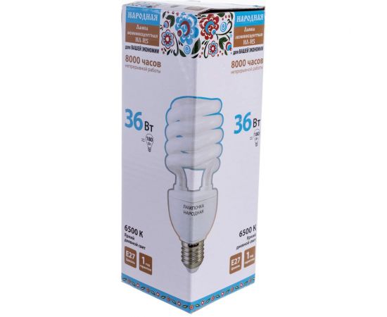 Люминесцентная лампа TDM НЛ-HS-36 Вт-6500 К–Е27 SQ0347-0033 – изображение 4