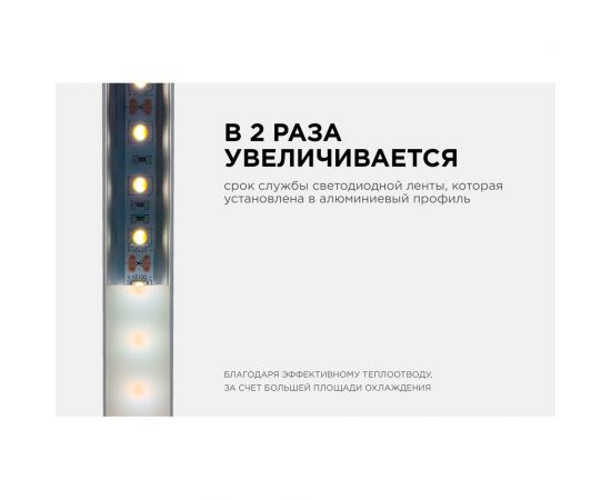 Профиль накладной/врезной Apeyron 37х20мм для светодиодной ленты, 2м. СПС1235-А 08-16 – изображение 5