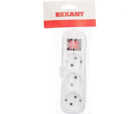 Розеточная колодка REXANT 3 гнезда с кнопкой без заземления 11-8705 – изображение 5