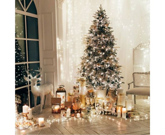 Новогодняя гирлянда Eurosvet 400-002 нить белый a044098 – изображение 9