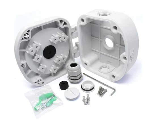 Распределительная коробка для видеокамер Amatek AV-BB4F пластик. 7000598 