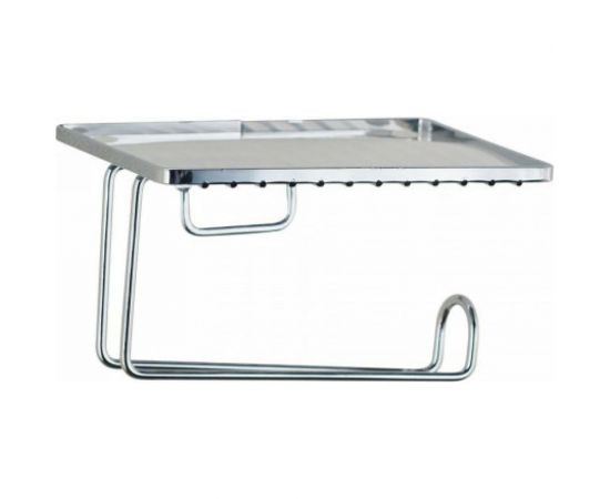 Держатель туалетной бумаги с полкой для мобильного телефона SWENSA хром SWR-3003-1 