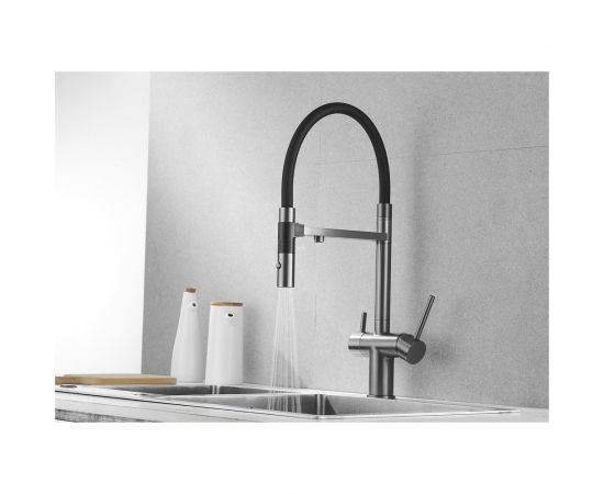 Смеситель для кухни ROSE с подключением к фильтру питьевой воды, оружейная сталь R958T – изображение 19