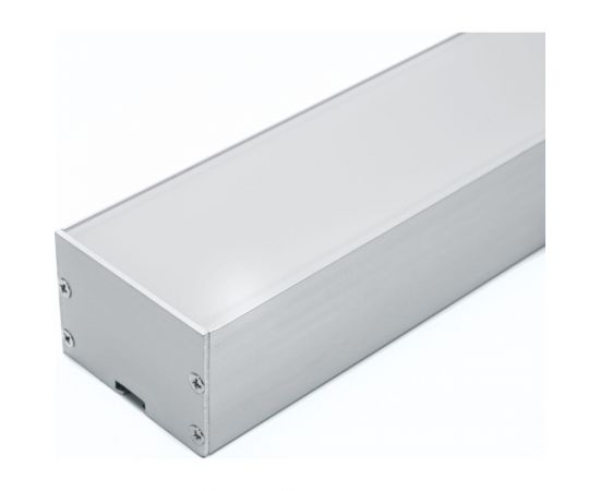 Алюминиевый профиль FERON, линии света, накладной, серебро, CAB257 с матовым экраном 10368 – изображение 2