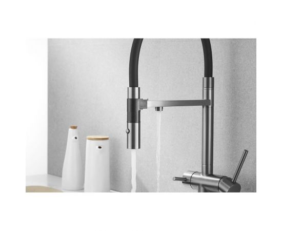 Смеситель для кухни ROSE с подключением к фильтру питьевой воды, оружейная сталь R958T – изображение 22