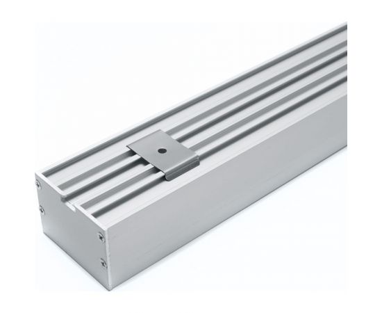 Алюминиевый профиль FERON, линии света, накладной, серебро, CAB257 с матовым экраном 10368 – изображение 3