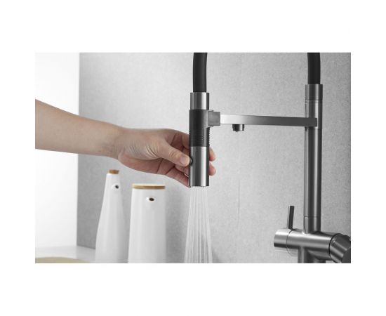 Смеситель для кухни ROSE с подключением к фильтру питьевой воды, оружейная сталь R958T – изображение 31