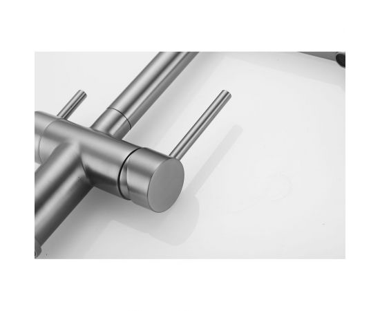 Смеситель для кухни ROSE с подключением к фильтру питьевой воды, оружейная сталь R958T – изображение 35