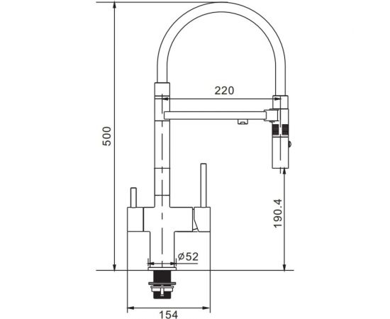 Смеситель для кухни ROSE с подключением к фильтру питьевой воды, оружейная сталь R958T – изображение 37