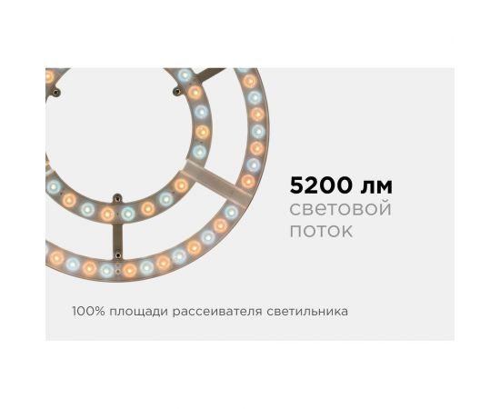 Светодиодный модуль со встроенным драйвером Apeyron 230В, 72Вт, smd2835, 5200Лм, 3000-6500К, круглая, с пультом 02-69 – изображение 4