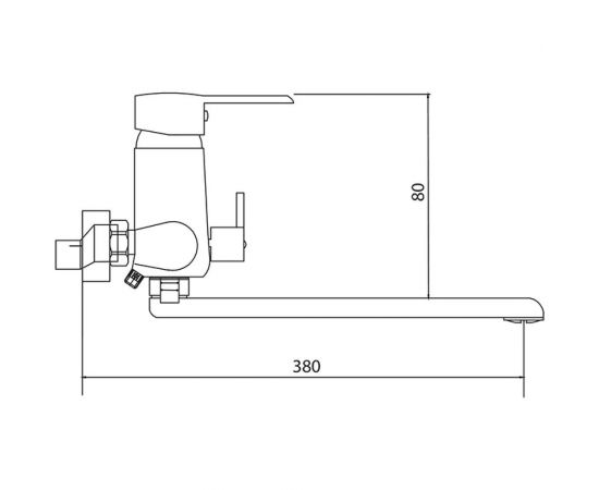 Смеситель СЛАВЕН с поворотным изливом, переключатель флажковый, одноручный СЛ-ОД-Т31 – изображение 6
