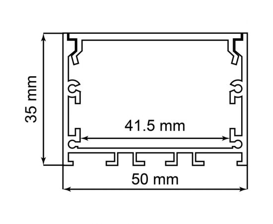 Алюминиевый профиль FERON, линии света, накладной, серебро, CAB257 с матовым экраном 10368 – изображение 6