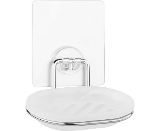 Мыльница для ванной Kleber настенная на силиконовом креплении пластиковая Lite KLE-LT036 