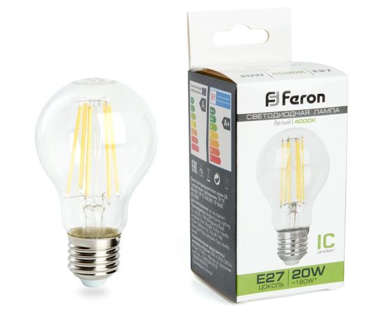 Cветодиодная лампа FERON LB-620 E27 20W 4000K, 38246 