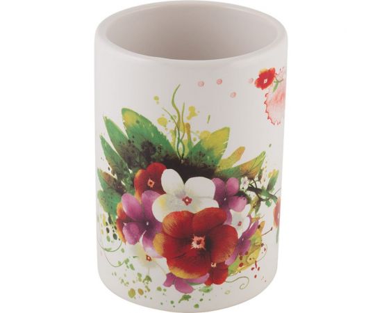 Стакан для ванной комнаты Рыжий кот Летнее настроение керамика TU-SUM 006514 