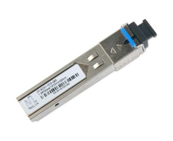 Модуль Netlink SFP-OT-SC01-1310-G-20km (Tx-1310nm, Rx-1550nm) УТ000001578 