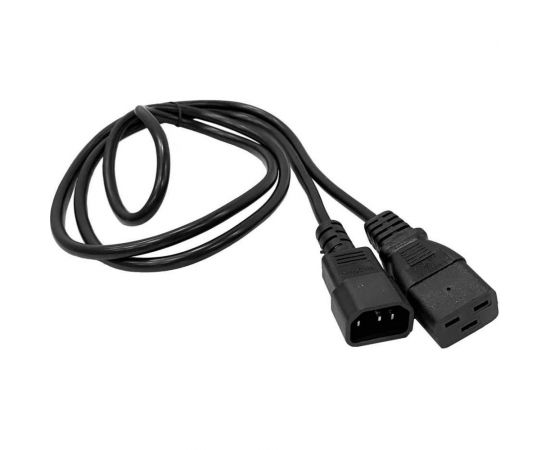 Шнур питания LANMASTER C19-C14, 3х0.75, 220В, 10А, черный, 10 метров LAN-PP19/14-10-BK 