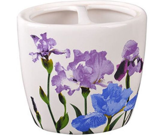 Держатель для зубных щеток Рыжий кот Ирисы TBH-IR керамика 001992 