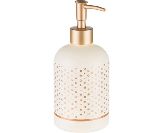 Дозатор для жидкого мыла Moroshka Royal Ascot 8x8х17,5 см., цвет бежевый и коричневый 922-308-01 