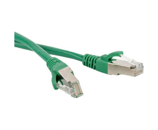 Патч-корд Hyperline PC-LPM-STP-RJ45-RJ45-C5e-1.5M-LSZH-GN F/UTP, экранированный, Cat.5е (100% Fluke Component Tested), LSZH, 1.5 м, зеленый 230092 