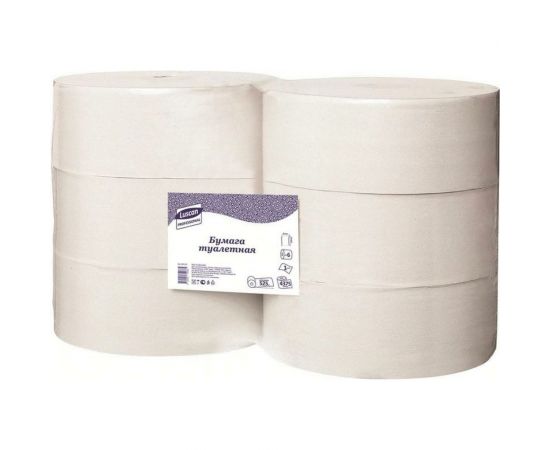 Туалетная бумага Luscan Professional 1-слойные, 6 рулонов 601110 