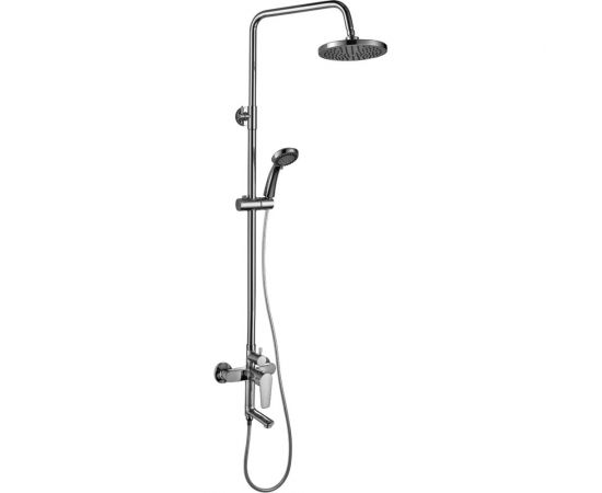 Смеситель для ванны и душа Rossinka с регулируемой высотой штанги и лейкой, Тропический дождь S35-46 