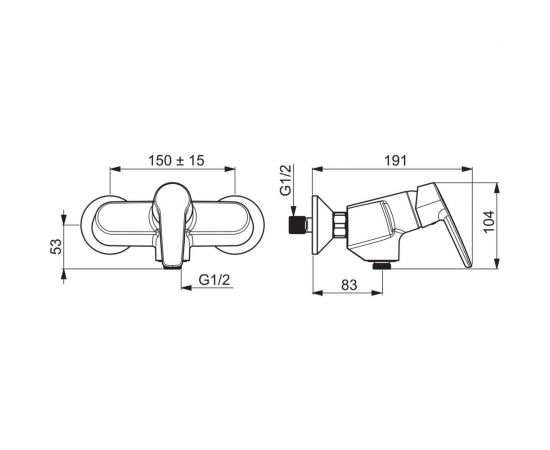 Cмеситель для душа ORAS Saga New 3960Y 00000053335 – изображение 2