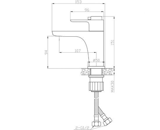 Термостатический смеситель для раковины Rossinka RS50-11 – изображение 2