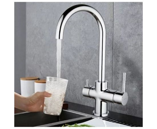 Смеситель для кухни Rossinka с подключением к фильтру с питьевой водой Z35-28 – изображение 2